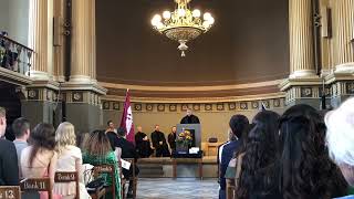 2022 graduation ceremony of Master of Laws graduates at Lund University