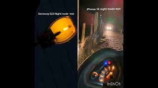 iPhone 14 vs Samsung S23 FE Night mode test || Night camera test || #trending #shots #viral