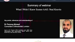 Summary of webinar  What I Wish I Knew Sooner AAO  Neal Kravitz