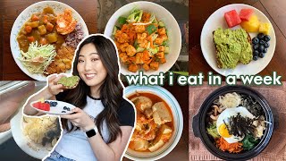 what i eat in a week (healthy, balanced, + korean food)