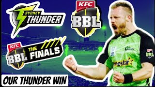 BBL FINALS VLOG SYDNEY THUNDER VS MELBOURNE STARS OUR THUNDER WIN 💚🖤💚💚🖤💚