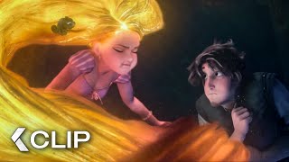 TANGLED Movie Clip - “Rapunzel Uses Her Magic Hair” (2010)