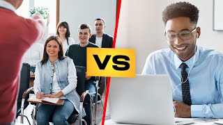 Formation en présentiel VS 100% en ligne - Les avantages et inconvénients