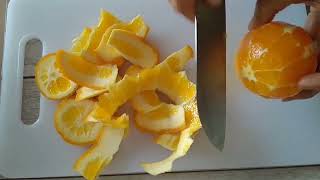 How easily you can cut an orange 🍊 Clean, simple and not messy.