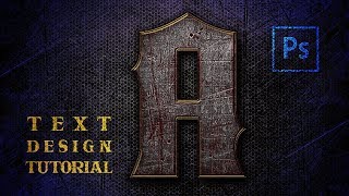 Photoshop text Effect tutorial. Movie style text creation in Photoshop. Photoshop text layer style