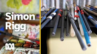 Remembering the artwork and life of mouth-painter Simon Rigg | ABC Australia