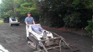 Crazy landscaper uses Bobcat MT55