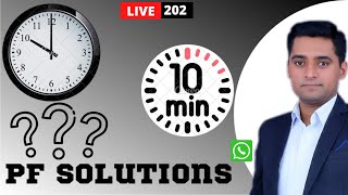 PF questions answer  202 live 16 Jan 23 #epfo