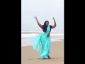 suryaprabha new viral light blue saree look interesting person to beach side new photoshoot reel s