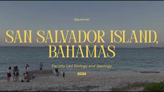Bahamas Faculty-Led - Biology and Geology