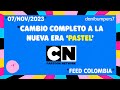 Cartoon Network LA | Cambio completo de la era ''Reimagina tu Mundo'' a ''Pastel'' | 07/11/2023