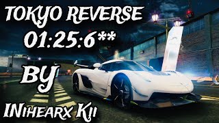 Asphalt 8, Tokyo Reverse Koenigsegg Jesko Lap By FT: Inihearx Kii 01:25:6** 🔥👍