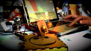 @naltatis has built a wicked cat amuser #NodeBot at #lxjs