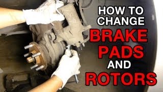 How to Change Brake Pads and Rotors on Scion tC [Replace Worn Brake Pads] Bleeding Toyota Cars