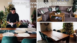 2025 NEW YEAR REFRESH / CLEANING MOTIVATION / DINING AND LIVING ROOM