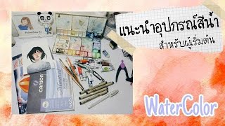 แนะนำอุปกรณ์วาดสีน้ำสำหรับผู้เริ่มต้น