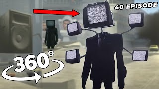 GIANT TV-Man Skibidi Toilet 40 Finding Challenge 360º VR Video