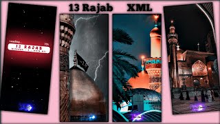 13 Rajab Status | ✨ Ali Ali ✨ | Hazrat Ali (R.A) WhatsApp Status | Mola Ali Status | XML  #shorts