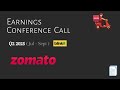 Zomato (Blinkit) Ltd. | Q2 2025 | Earnings Conference Call