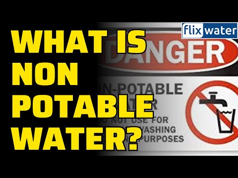 What can you do with non-potable water?