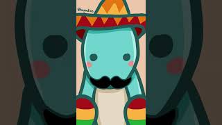 👀🦕🇲🇽 #dinosaur #silly #art #dino #hugadino #meme #mexican #cute #illustration #funny #wholesome