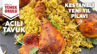 YENİ YILA HARİKA ZİYAFET YEMEĞİ! 🍗🍚 Acılı Tavuk But ve Refikaca Kestaneli İç Pilav Tarifi