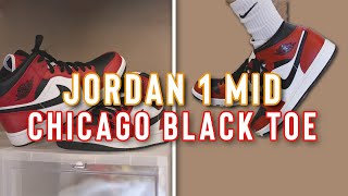 JORDAN 1 MID CHICAGO BLACK TOE REVIEW + ON-FEET (2020) | MEN'S FASHION