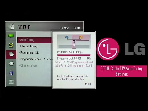 LG TV SETUP Cable DTV Auto Tuning Settings. FAST and EASY LG TV SETUP Cable DTV Auto Tuning Settings. FAST and EASY