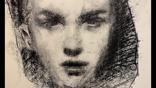 CHARCOAL DRAWING TUTORIAL WITH ONLY 1 PIECE OF CHARCOAL