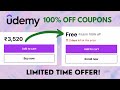 Udemy Free Courses with Free Certificate | Udemy Coupon Code 2022