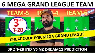 IND vs NZ Dream11 team Prediction || 3rd T20 || Dream 11 team of today match || India vs New Zealand