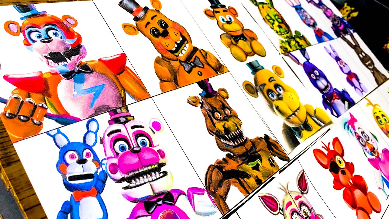 All Drawings Five Night At Freddy S Animatronic Versions Youtube