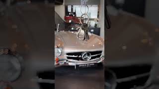 😍 Mercedes Benz 190 SL Roadster DB 180 Silver Gray Metallic / Leather Brown 🔥