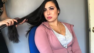 HAIR PLAY ASMR / NATURAL BACKGROUND SOUNDS / ASMR FOR RELAXATION