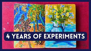 4 years of experimenting in one sketchbook