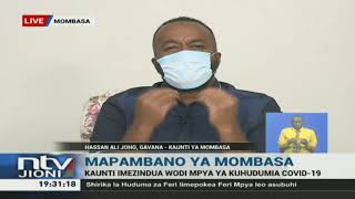 “We are allowed to pray at home.” Governor Joho’s advice to Muslims during Ramadhan