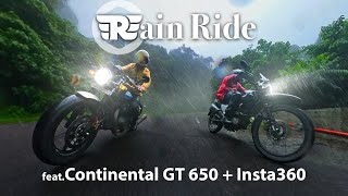 Rain RIde with Continental GT650 and Insta360 | Malayalam Travel vlog