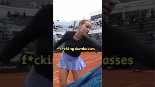 Sofia Kenin vs The Crowd💀 - Italian Open 2024 - tennis players angry moment