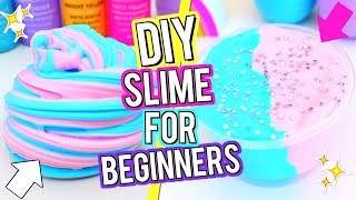 How To Make The BEST FLUFFY SLIME! DIY Cotton Candy Slime! Slime Tutorial For Beginners!