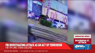 Surveillance footage of truck moments before New Orleans terror attack unfolded