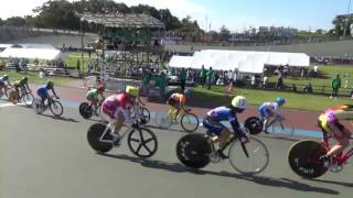 自転車競技　岩手国体　女子スクラッチ予選1組目