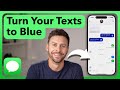 How To Turn Green Text Messages Back To Blue On iPhone