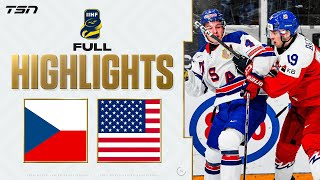 Czechia vs. USA FULL HIGHLIGHTS -- 2024 World Junior Championship