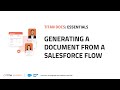 Salesforce Document Generation with Titan: Flow