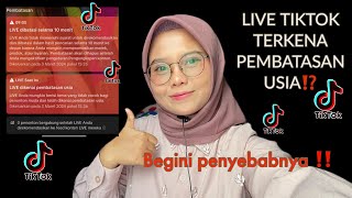 LIVE TIKTOK TERKENA PEMBATASAN USIA, TERNYATA INI PENYEBABNYA 😭 | djzayanti official