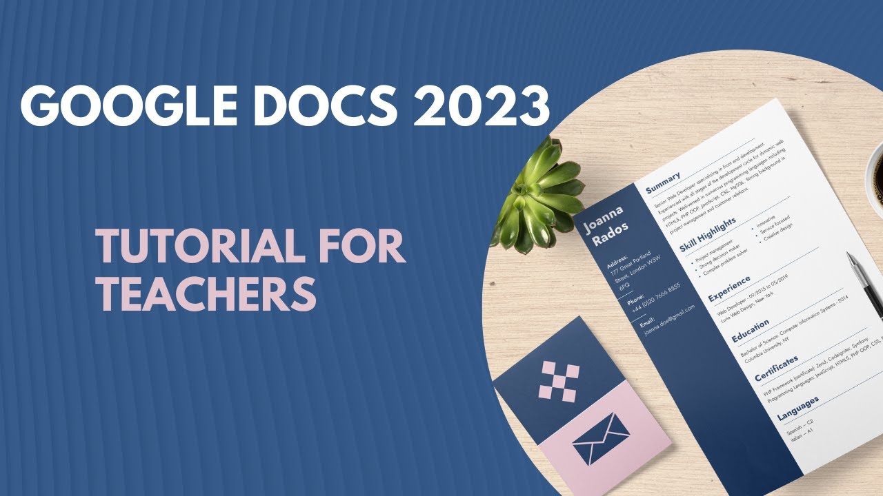 Google Docs 2023 Complete Tutorial For Teachers Youtube