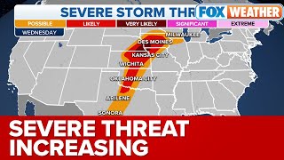Multiday Severe Storm Threat Could Bring Hail and Damaging Winds From Plains to the South