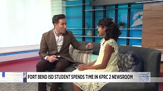 Forever grateful for my experience’: Fort Bend ISD middle schooler spends time in KPRC 2 newsroom