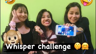 WHISPER CHALLENGE ft Neesha and Zeena 🤫🙉😂