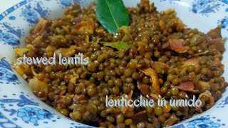 stewed lentils